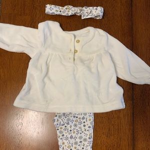 Carters outfit with matching headband